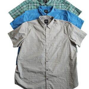 511 Tactical Wyatt Aerial Snap Shirt Men's 2XL Short Sleeve Lot Of 3 Performance